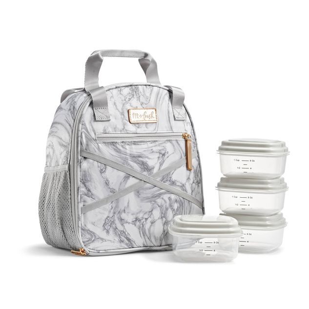Fit & Fresh Athleisure Carli Lunch Kit Set -  Marble | Target