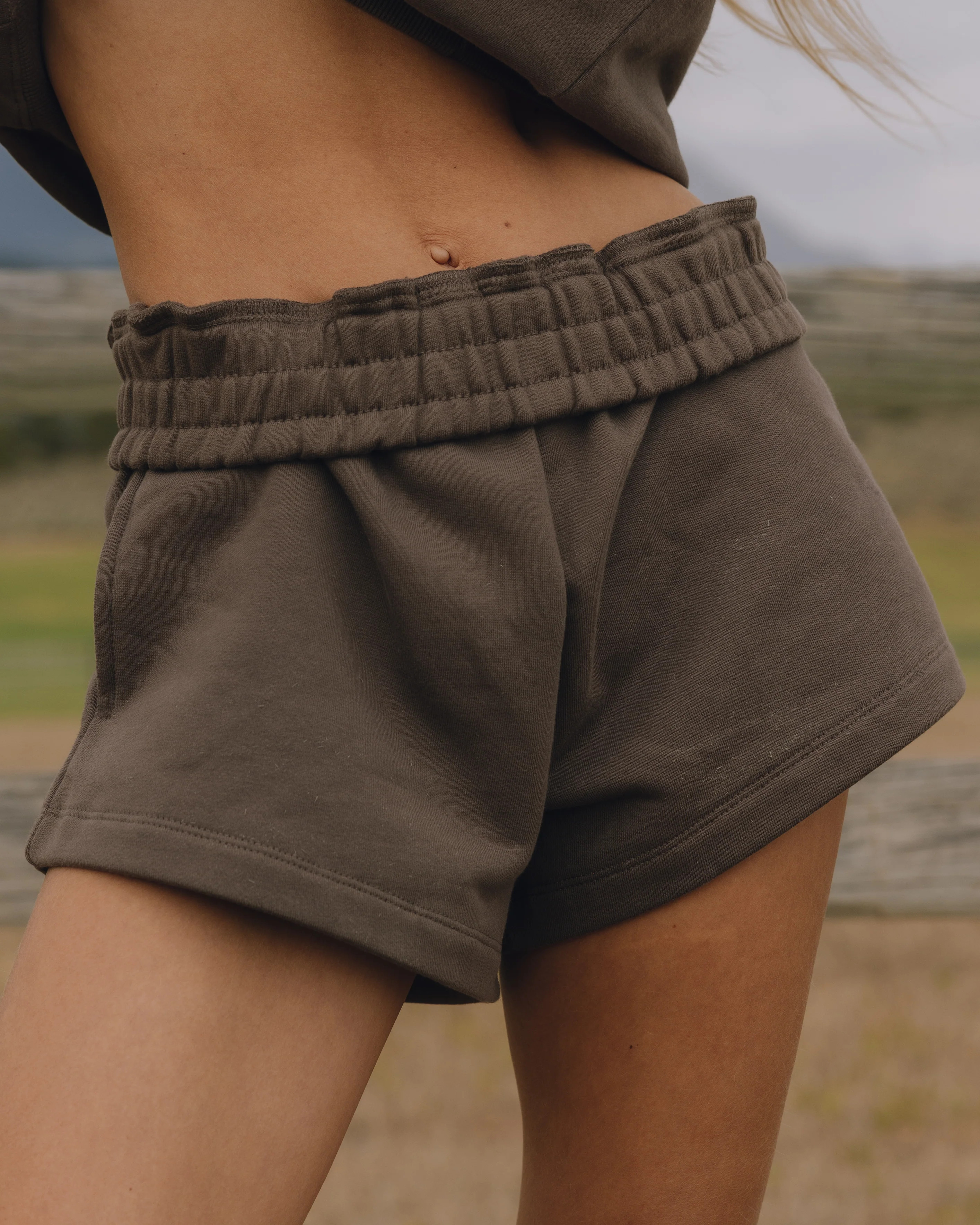 Fleece Super Shorts - Mocha | Daily Drills LLC