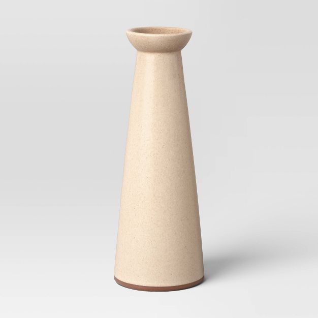 Large Ceramic Taper Candle Holder Cream - Threshold™ | Target