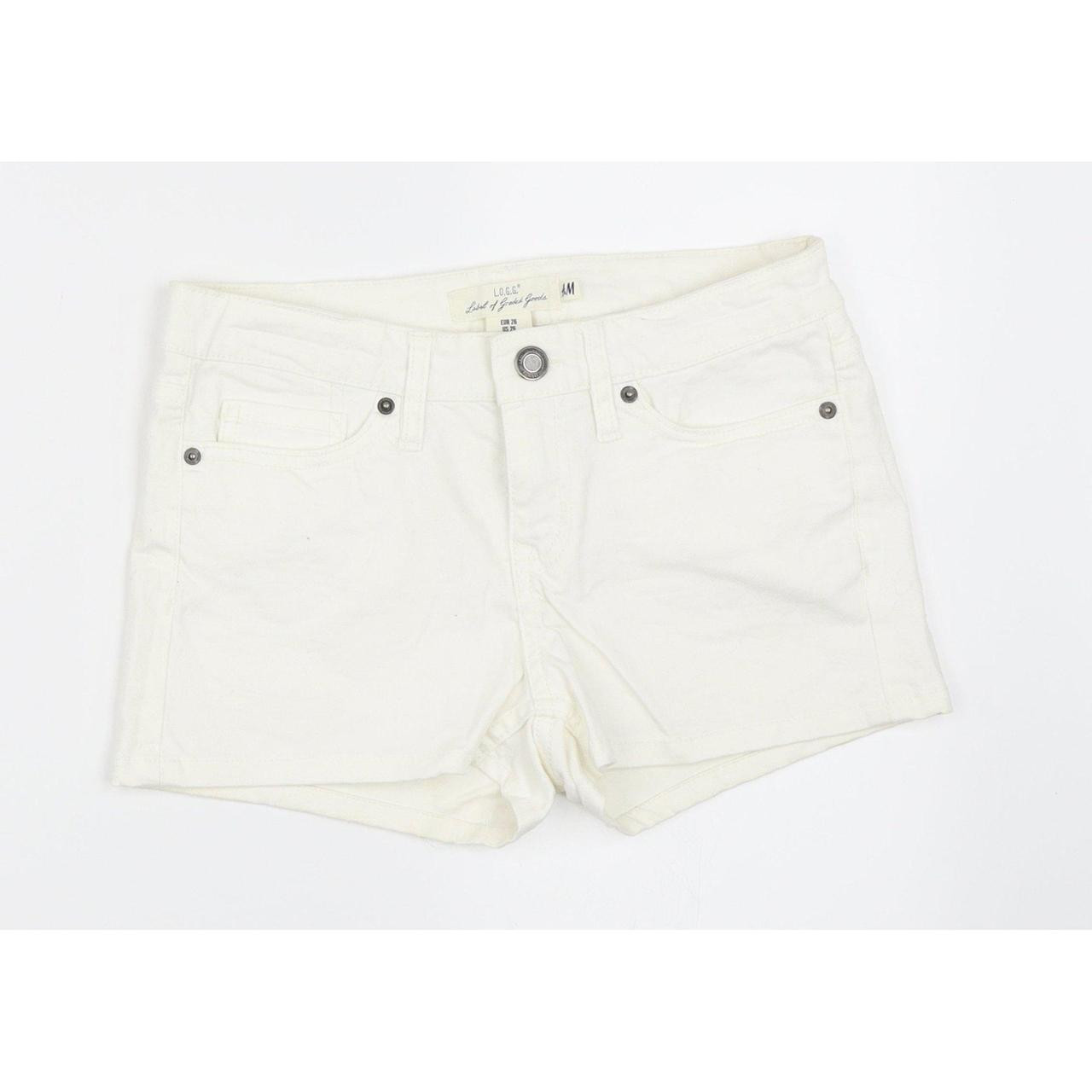 H & M Women's Shorts - White | Depop UK