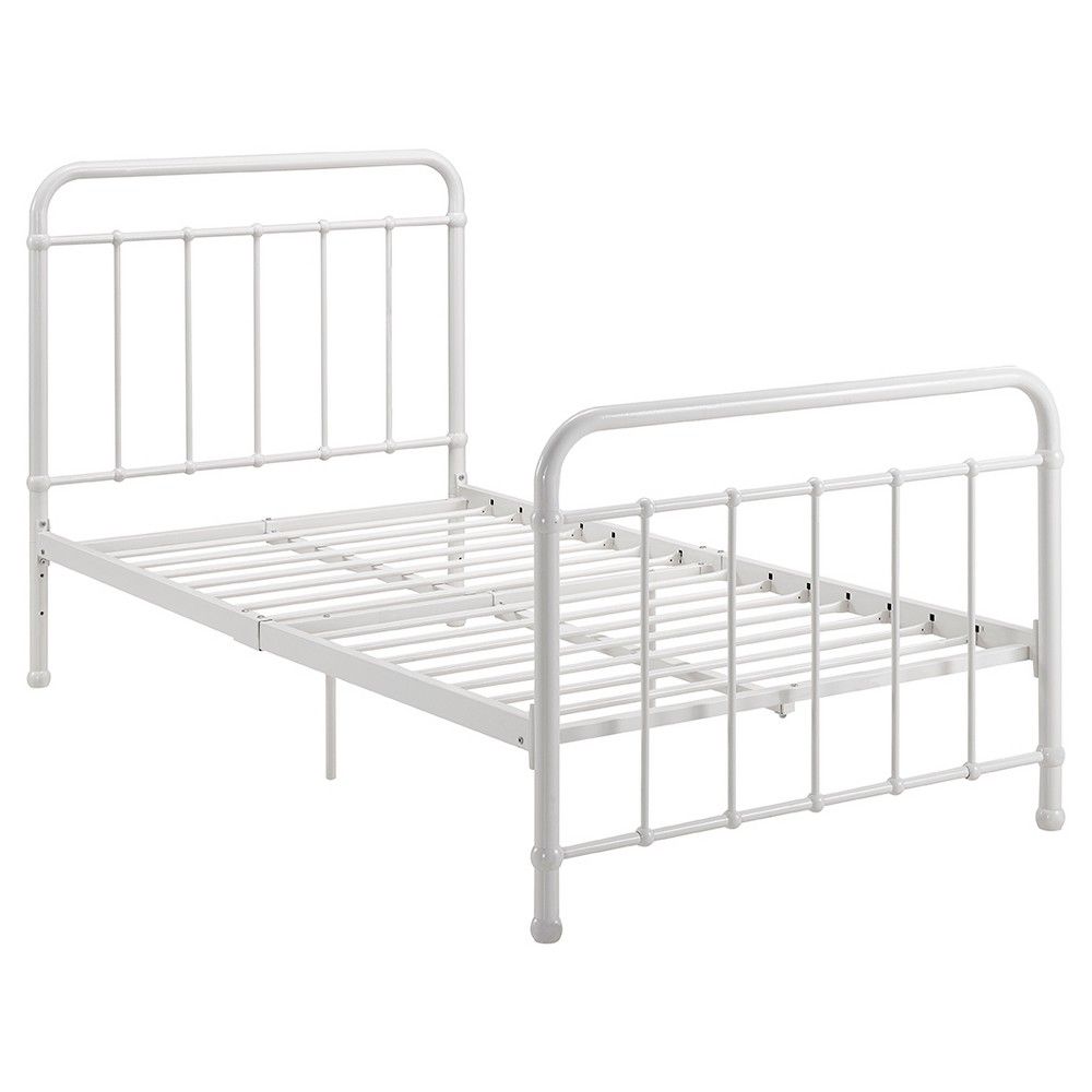 Brooklyn Iron Bed - Twin - White - Dorel Home Products | Target