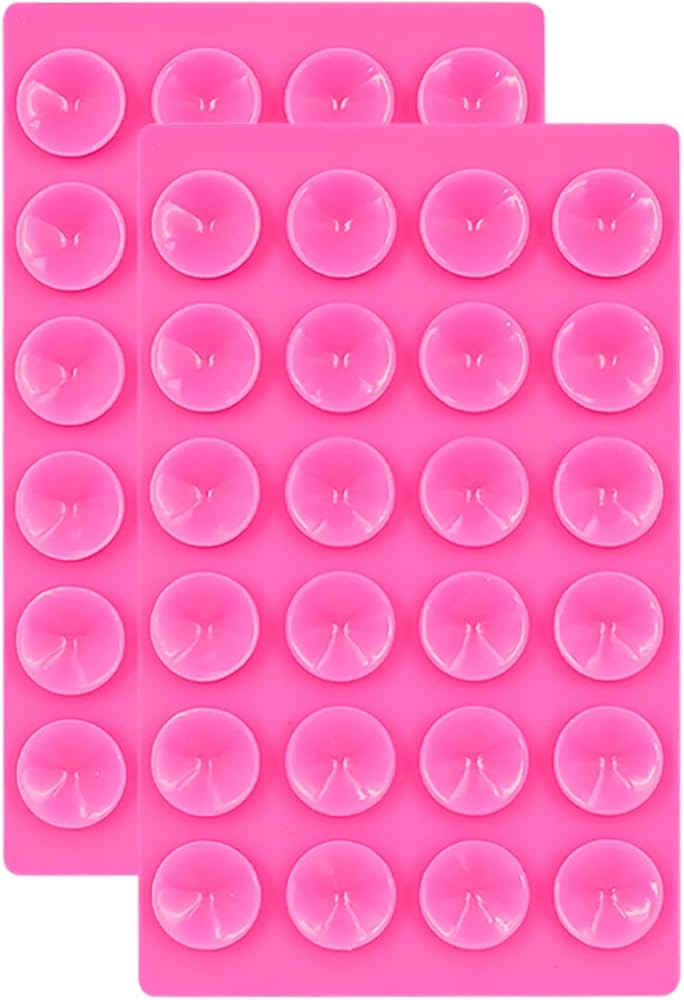 HOWILIM 2PCS Silicone Suction Phone Case Adhesive Mount ，Phone Suction Holder Back of Phone Com... | Amazon (US)