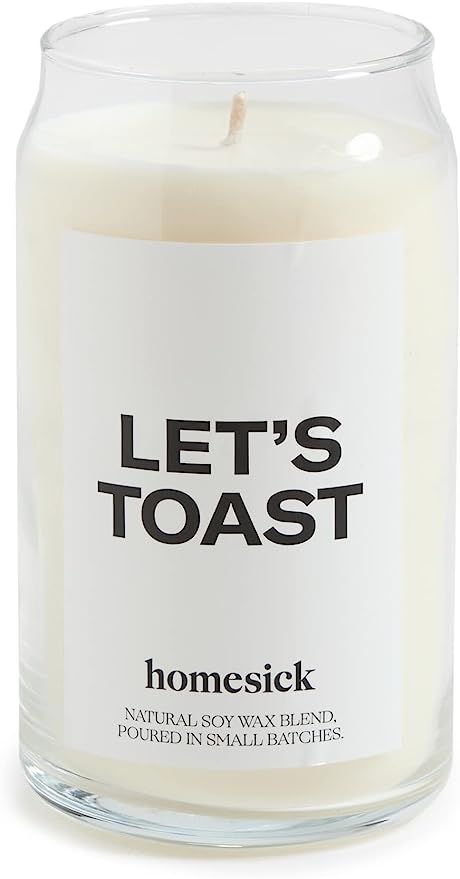 Homesick Women's Let's Toast Candle, Let's Toast, 13.75 oz | Amazon (US)