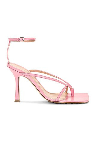 Bottega Veneta Stretch Ankle Strap Sandal in Pink | FWRD 