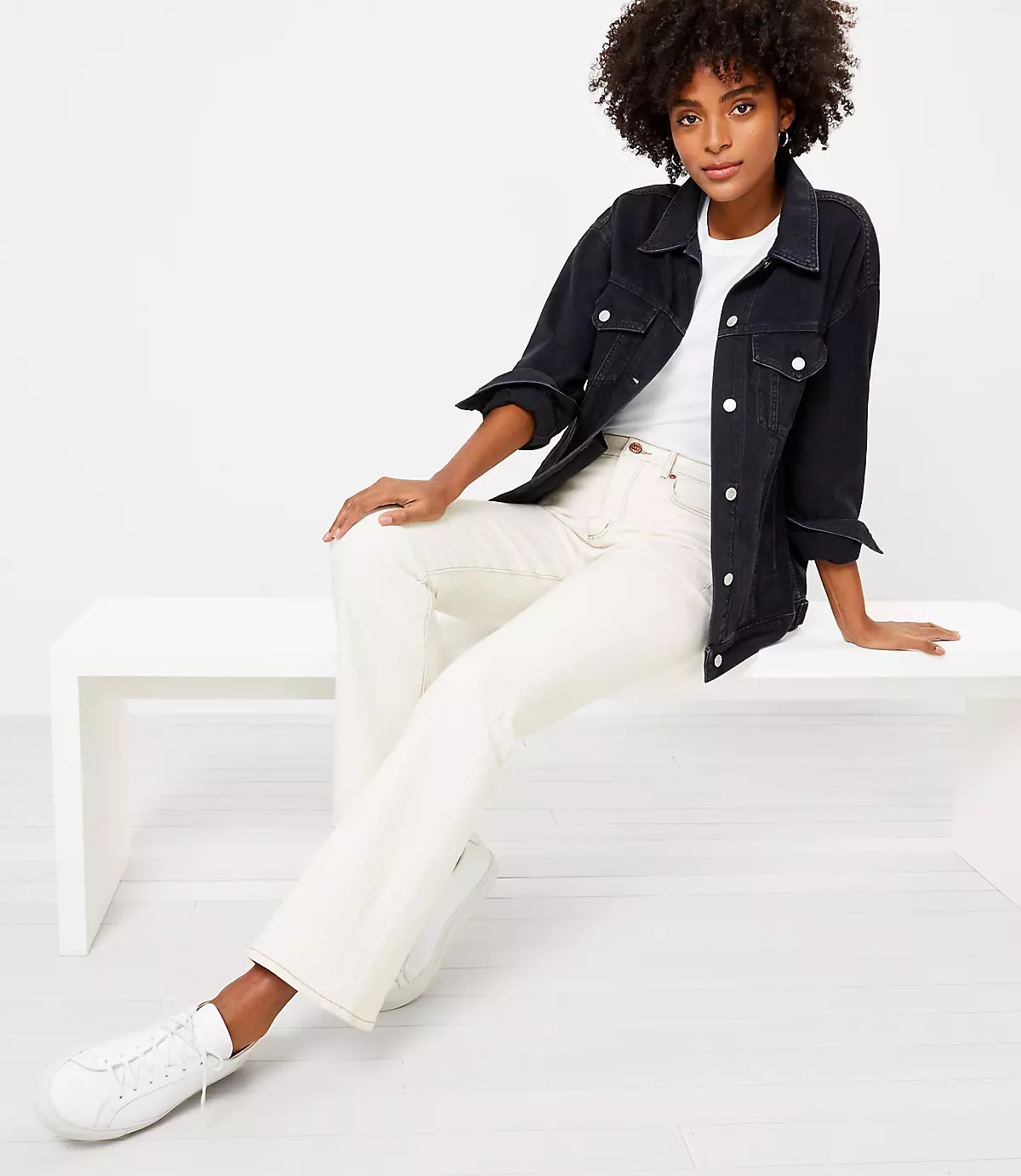 Oversized Denim Jacket | LOFT