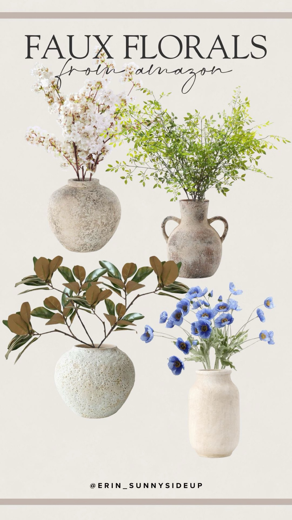 Spring faux florals from Amazon! 

Home decor | spring styling 

#LTKSeasonal #LTKFestival #LTKGiftGuide