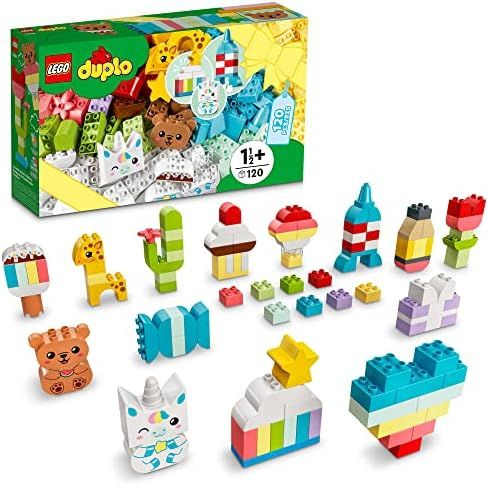 LEGO DUPLO Creative Building Time 10978 Colorful Construction Toy for Preschoolers Aged 18 Months an | Amazon (US)