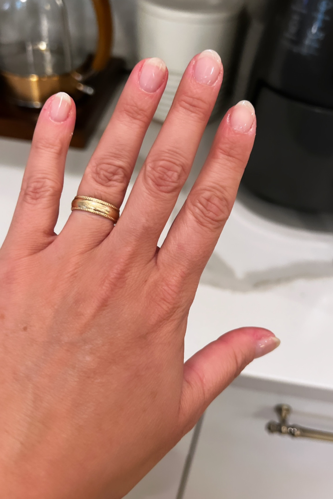 Milky white gel nail polish 

#LTKbeauty #LTKstyletip