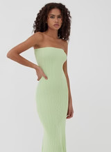 Green Bandeau Knitted Maxi Dress – Henley | 4th & Reckless