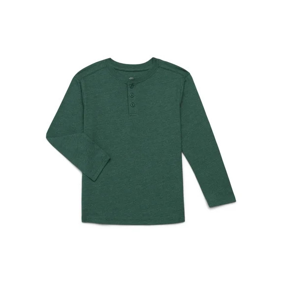 Wonder Nation Long Sleeve Henley Tee | Walmart (US)