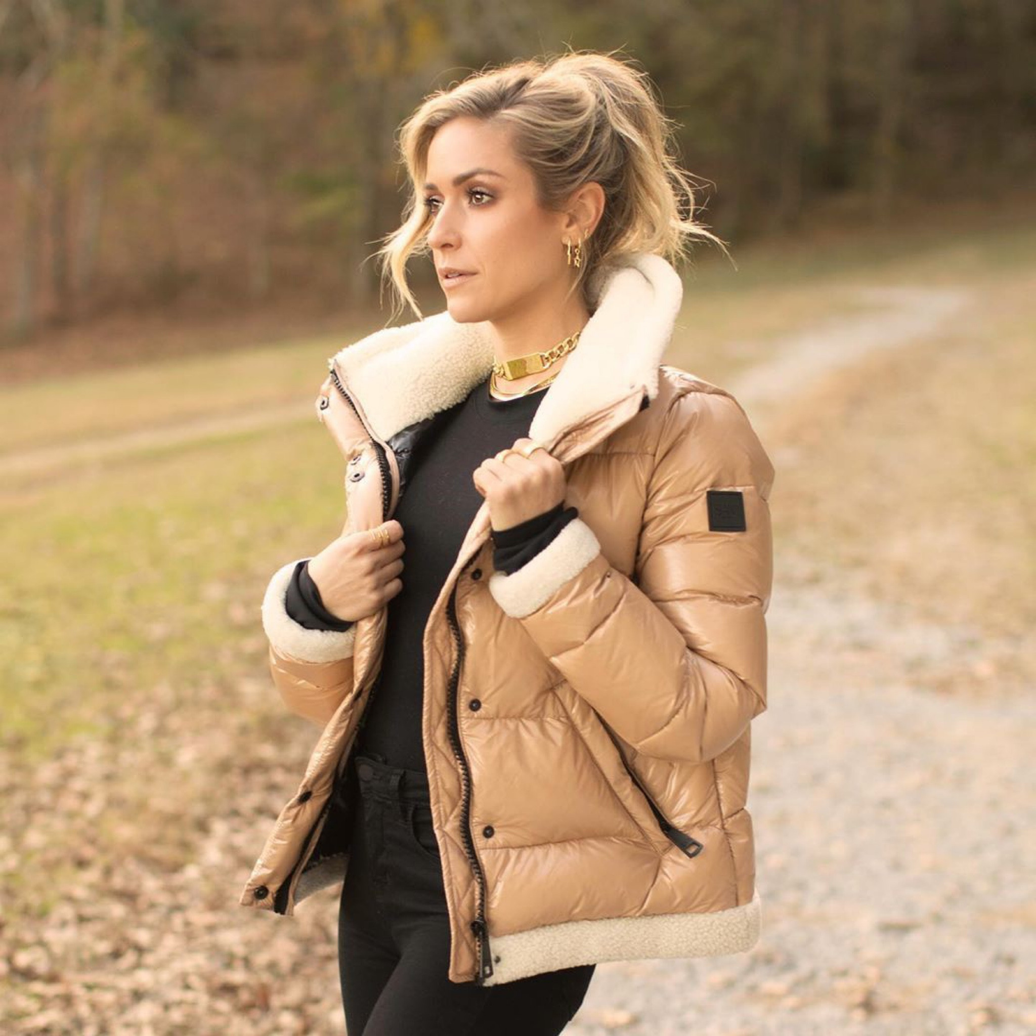 Sam. Gigi Shearling-Trimmed Shell … curated on LTK