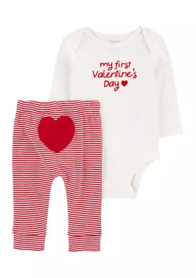 Carter's Kids Baby My First Valentine's Day Set, Red, 9 Months | Belk