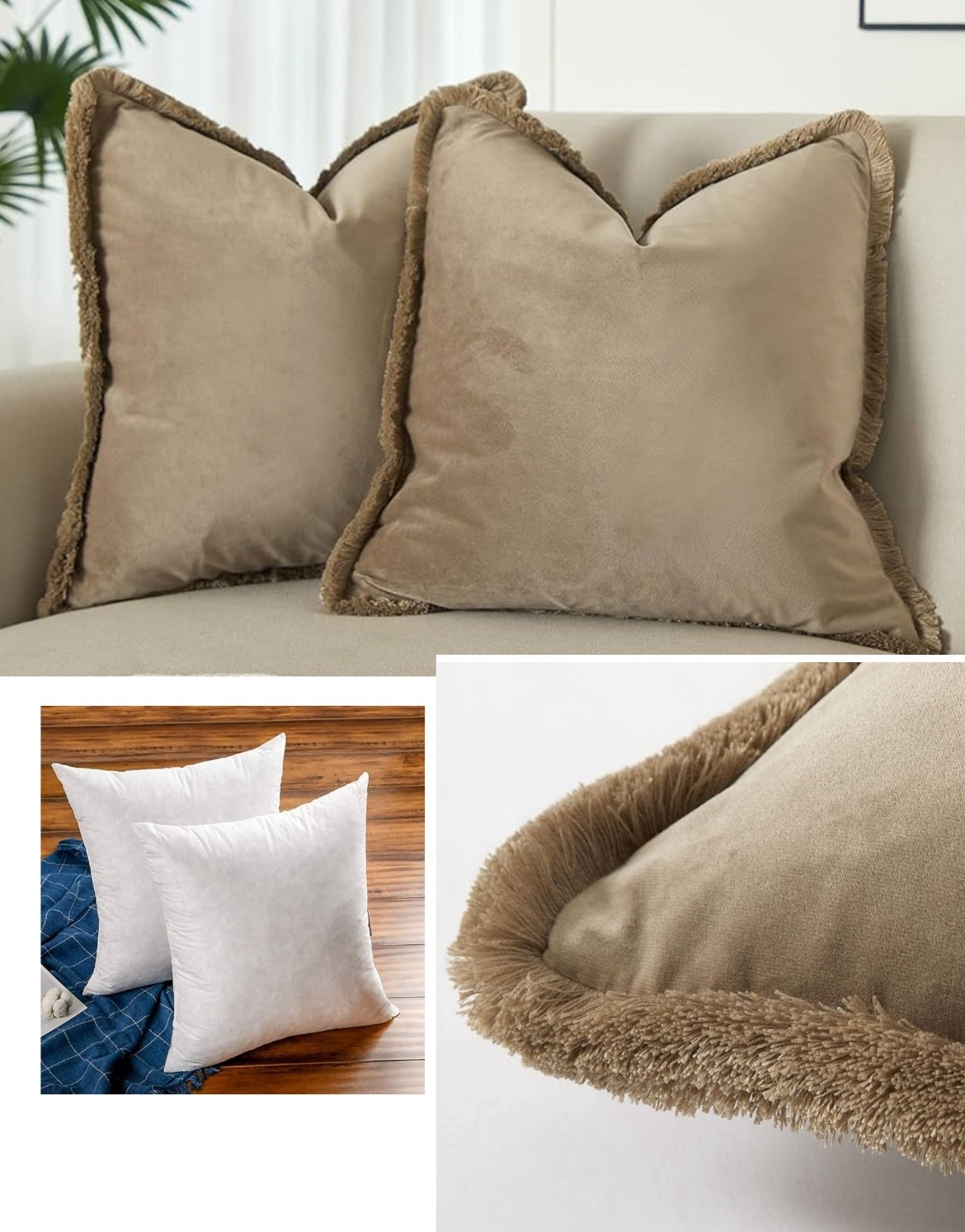 22x22 velvet pillow covers only $20.99. Use 24x24 inserts

#LTKFindsUnder50 #LTKSeasonal #LTKHome