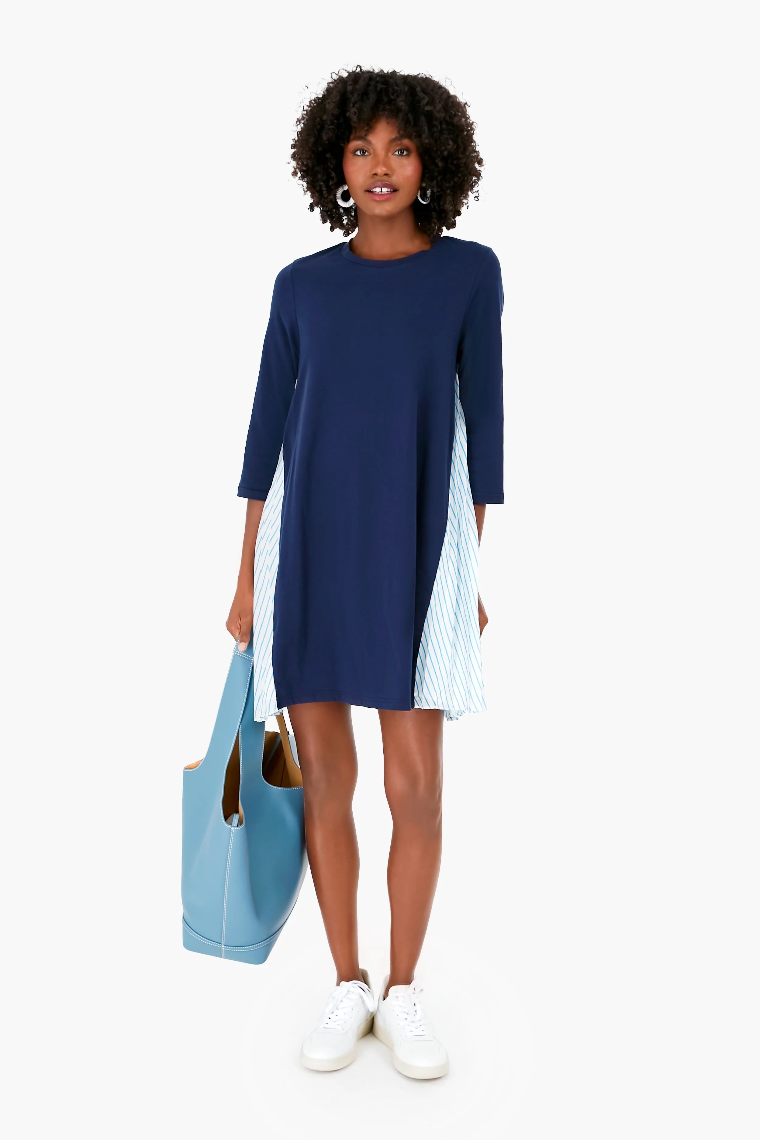 Blue Knit Devon Dress | Tuckernuck (US)
