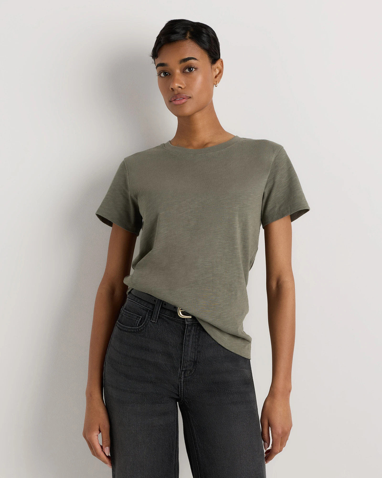 100% Organic Cotton Slub Crewneck Tee | Quince