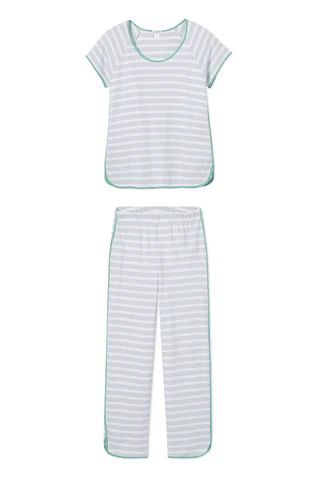 Pima Short-Long Set in Celadon - Final Sale | LAKE Pajamas