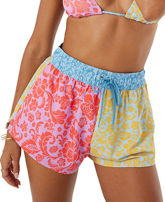 Roxy Juniors' Tapestry Patchwork No Bad Waves Board Shorts - Macy's | Macy's