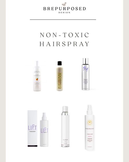 The top recommended non toxic hairsprays! 

#LTKbeauty