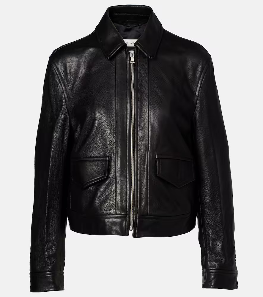 Nour Hammour Layne leather jacket | Mytheresa (DACH)