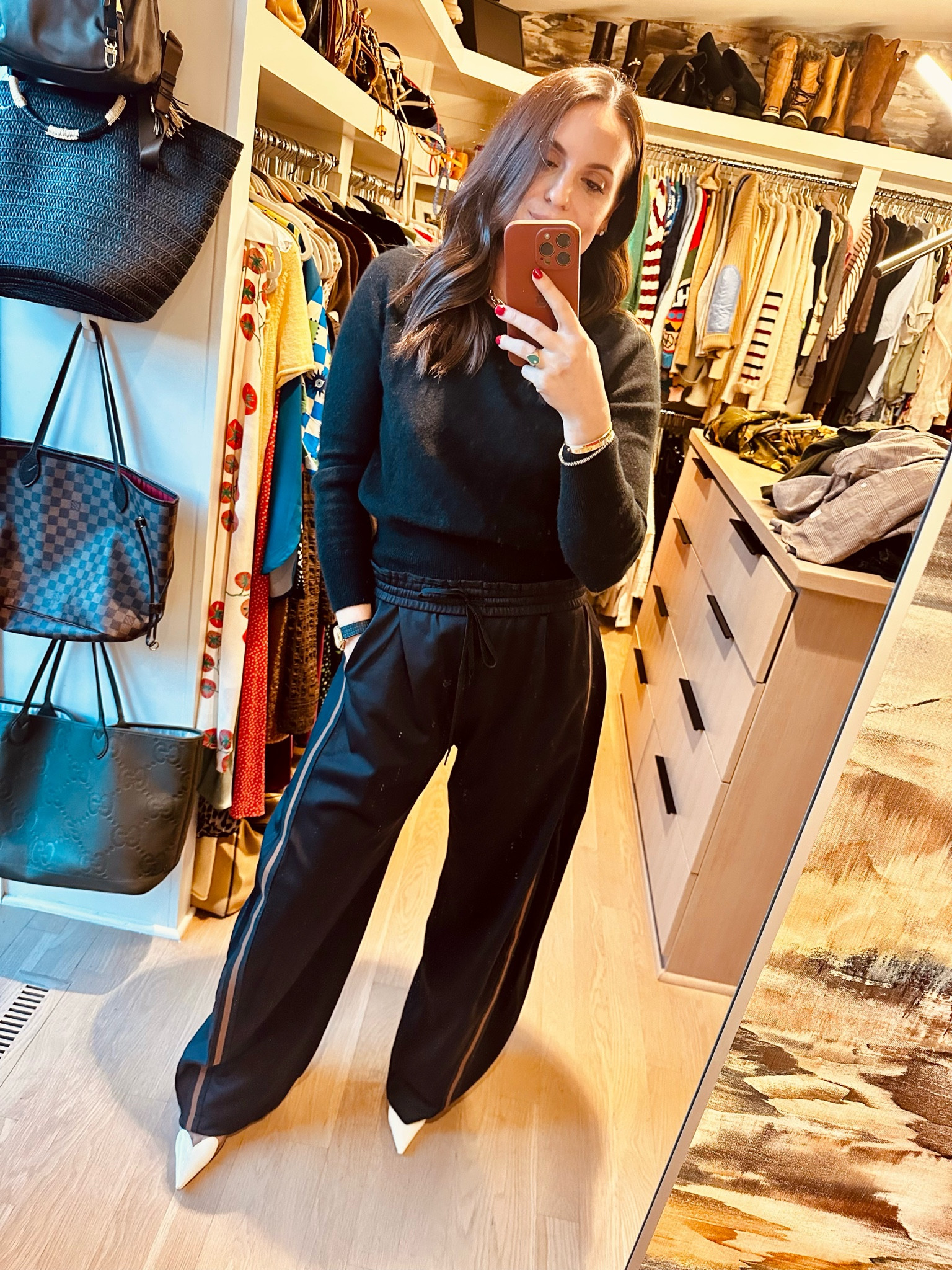 In my track pant era 😆 Bought these Tibi  Active Knit Winslow Pants a bit ago and finally taking them out for a spin. This colorway is sold out but sharing another color + some other similar styles!

#trackpants #tibi #athleta #anthro #reformation

#LTKStyleTip #LTKFindsUnder50