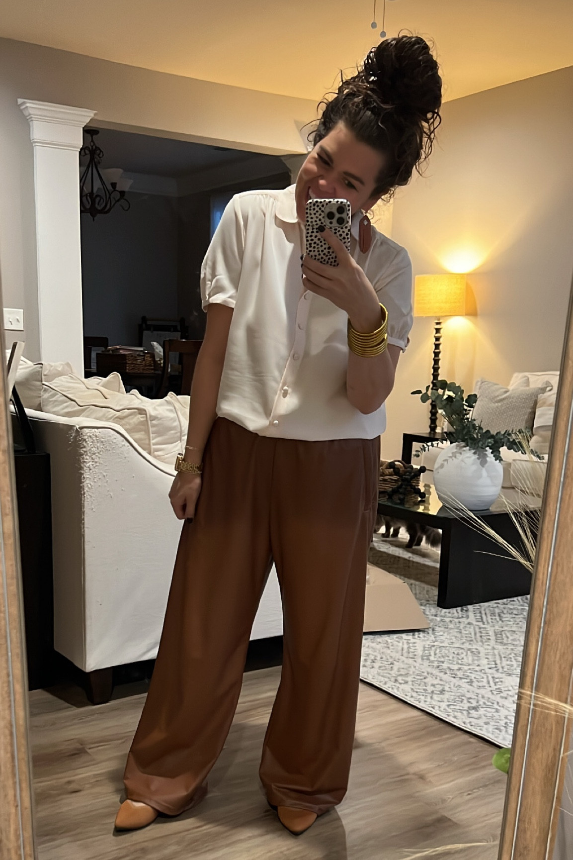 Leather pants!!! 

#LTKmidsize