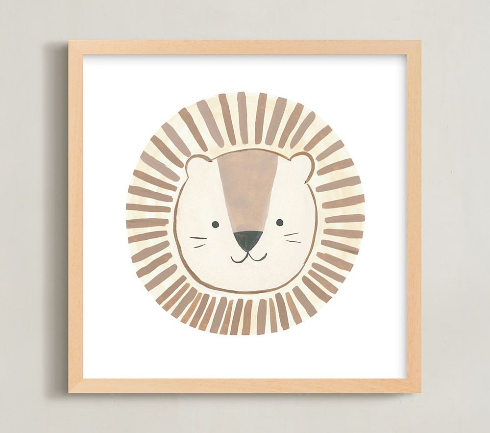 Minted® Animal Faces Wall Art Collection by Teju Reval | Pottery Barn Kids