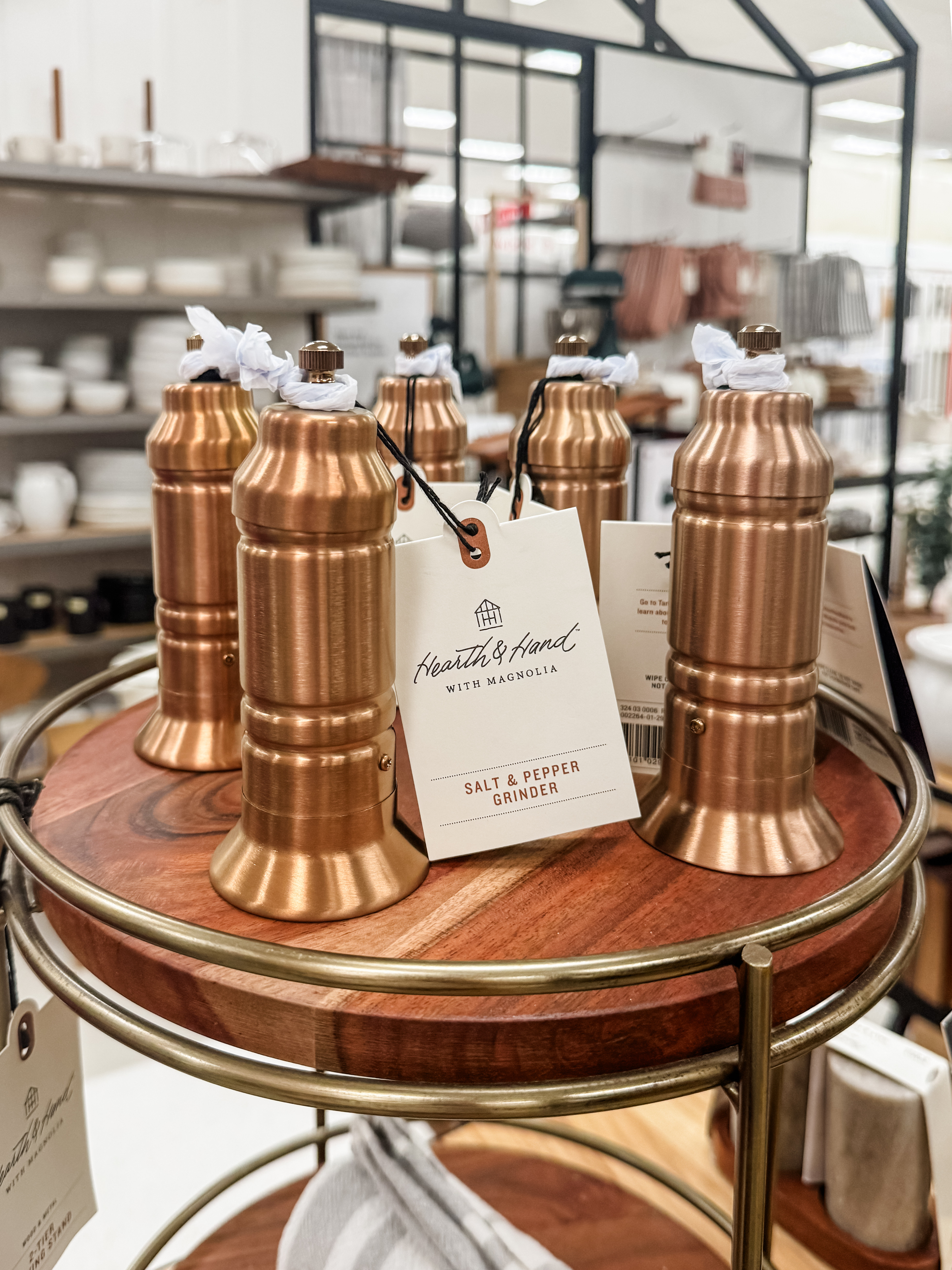 These copper salt and pepper grinders from the new Hearth & Hand with Magnolia fall collection at Target are a must-have! Their sleek design and warm copper finish will elevate your kitchen decor this season. #HearthAndHand #TargetFinds #FallDecor

#LTKHome #LTKFindsUnder50 #LTKSeasonal