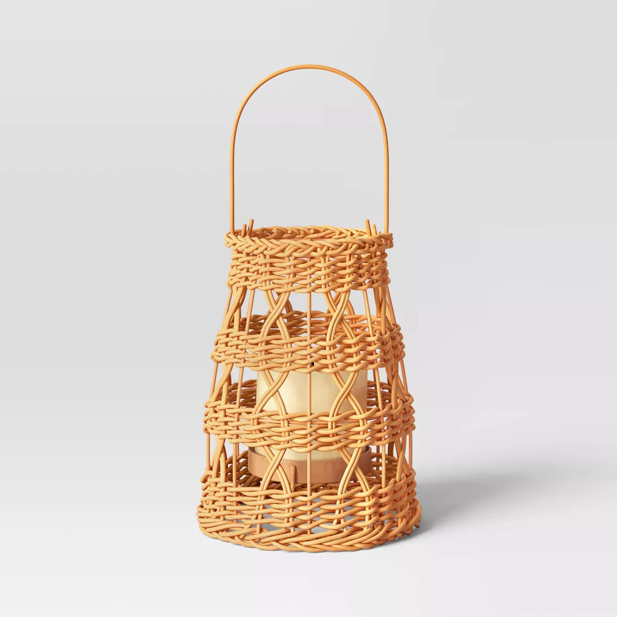 Battery LED Outdoor Lantern Light Beige - Threshold™ designed with Studio McGee | Target