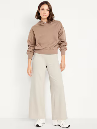 High-Waisted Fleece-Lined Super Wide-Leg Pants | Old Navy (US)