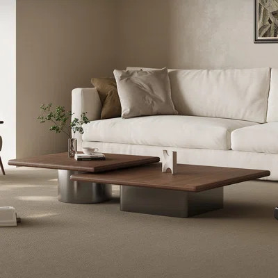 Italian-style minimalist solid wood coffee table | Wayfair North America