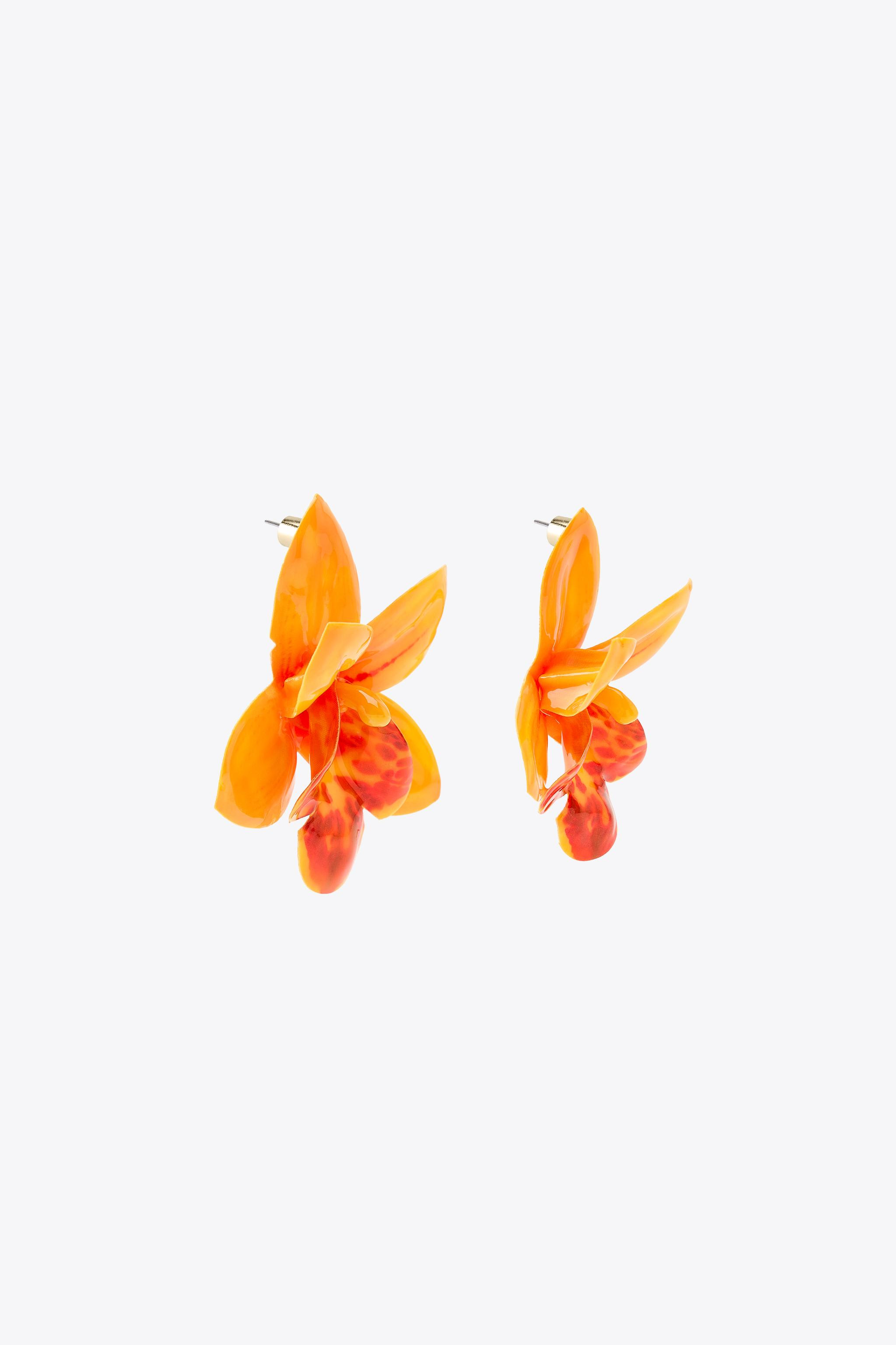 RESIN FLOWER EARRINGS | Zara UK