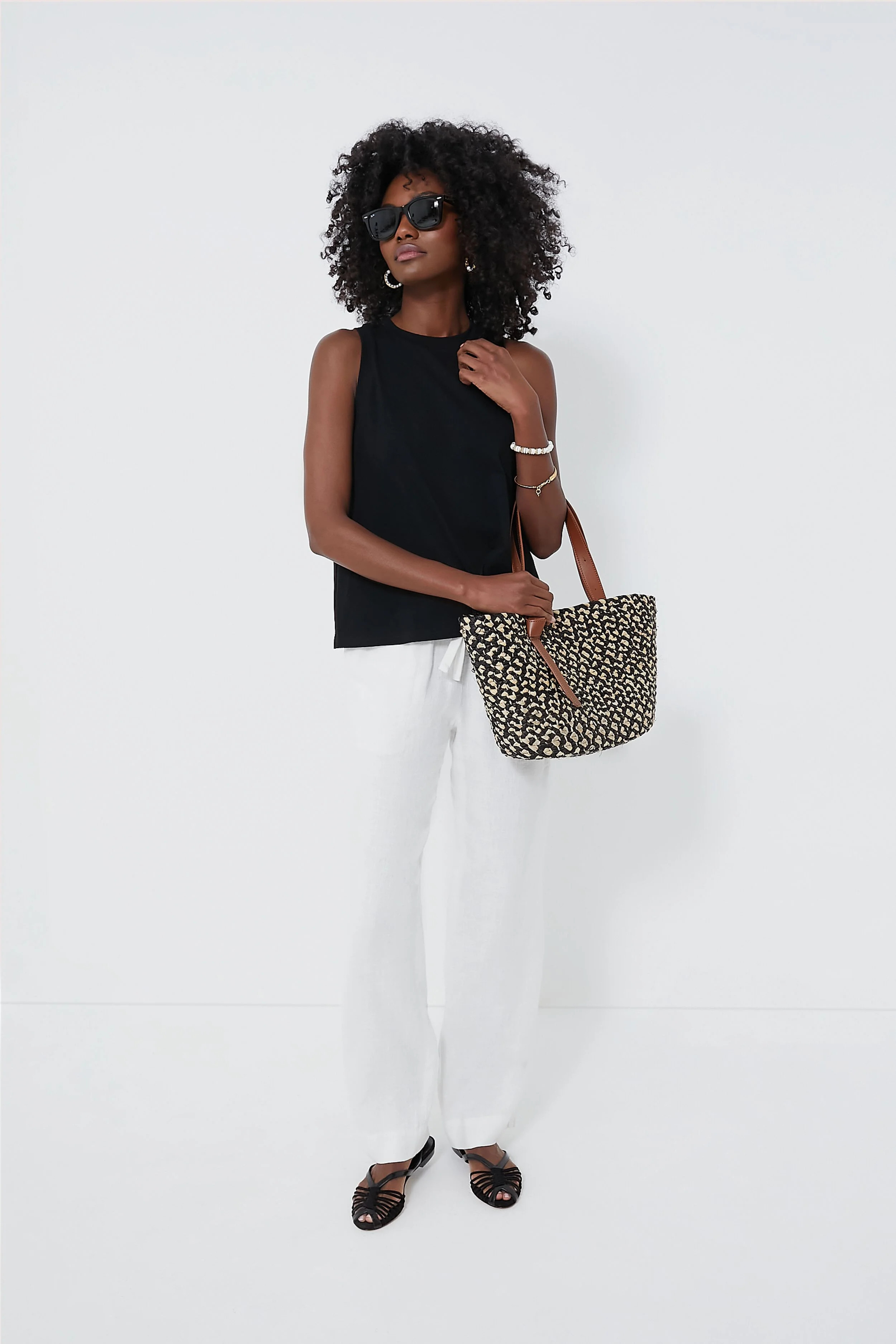 Black Anthos Cotton Tank | Tuckernuck (US)