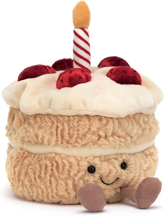 Jellycat Amuseables Birthday Cake Stuffed Toy, 6 inches | Dessert Plush | Birthday Gift | Amazon (US)