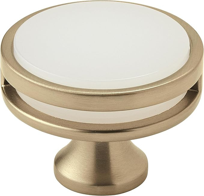 Amerock BP36609BBZFA Oberon Knob, 1-3/4 in (44 mm) Diameter, Golden Champagne/Frosted | Amazon (US)