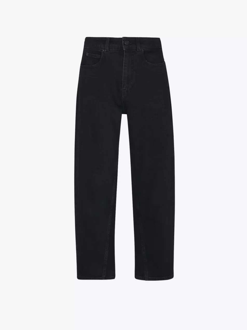 Barrel high-rise straight-leg jeans | Selfridges