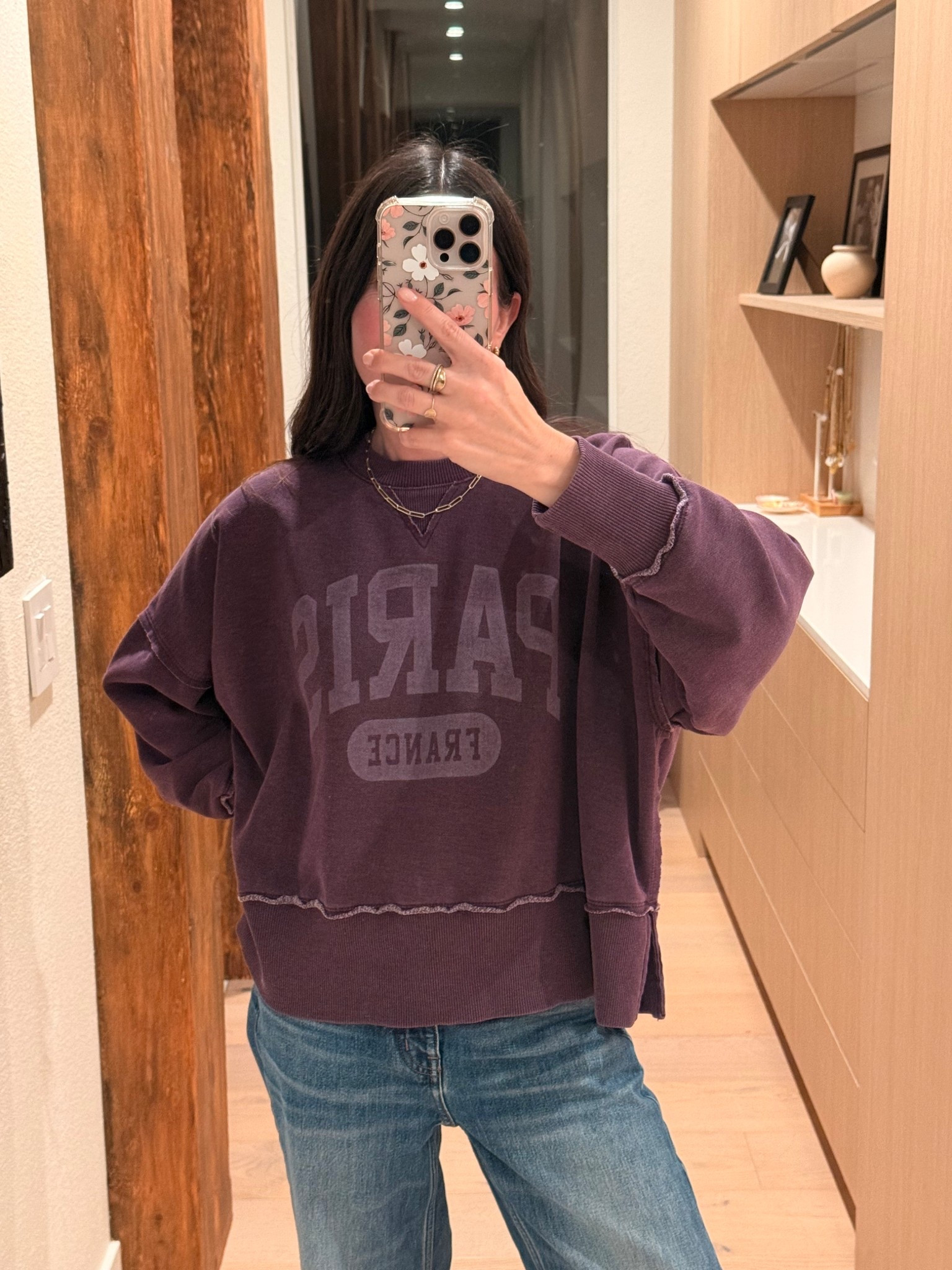 Had to share this Paris Sweatshirt that I love. It’s seriously so comfy and perfect for those SoCal winter days that start at 50 degrees and end up being 75 degrees at noon. It’s also 50% off right now!! It’s oversized so go with your normal size if you like the oversized look (I’m wearing a small). 

#LTKootd #LTKdayinmylife