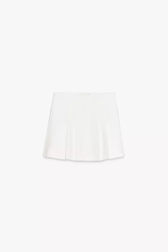 PLEATED SPLIT SKIRT | Zara US