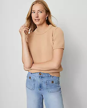Weekend Collection Chunky Wedge Sweater Tee | Ann Taylor