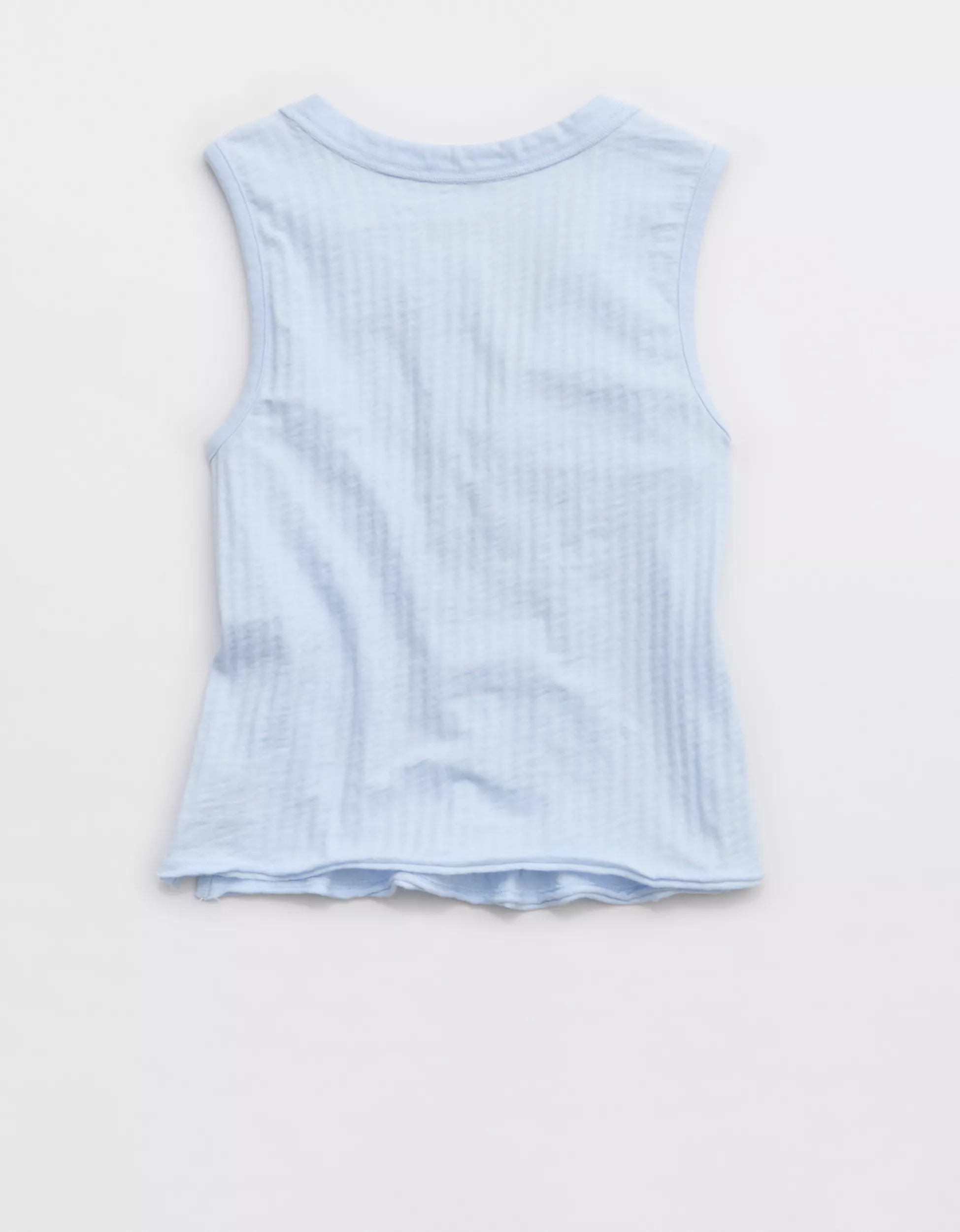 Aerie Shadow Stripe Henley Tank Top | Aerie