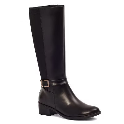 Andrea Tall Riding Boots 85754, Black, 6 | Target