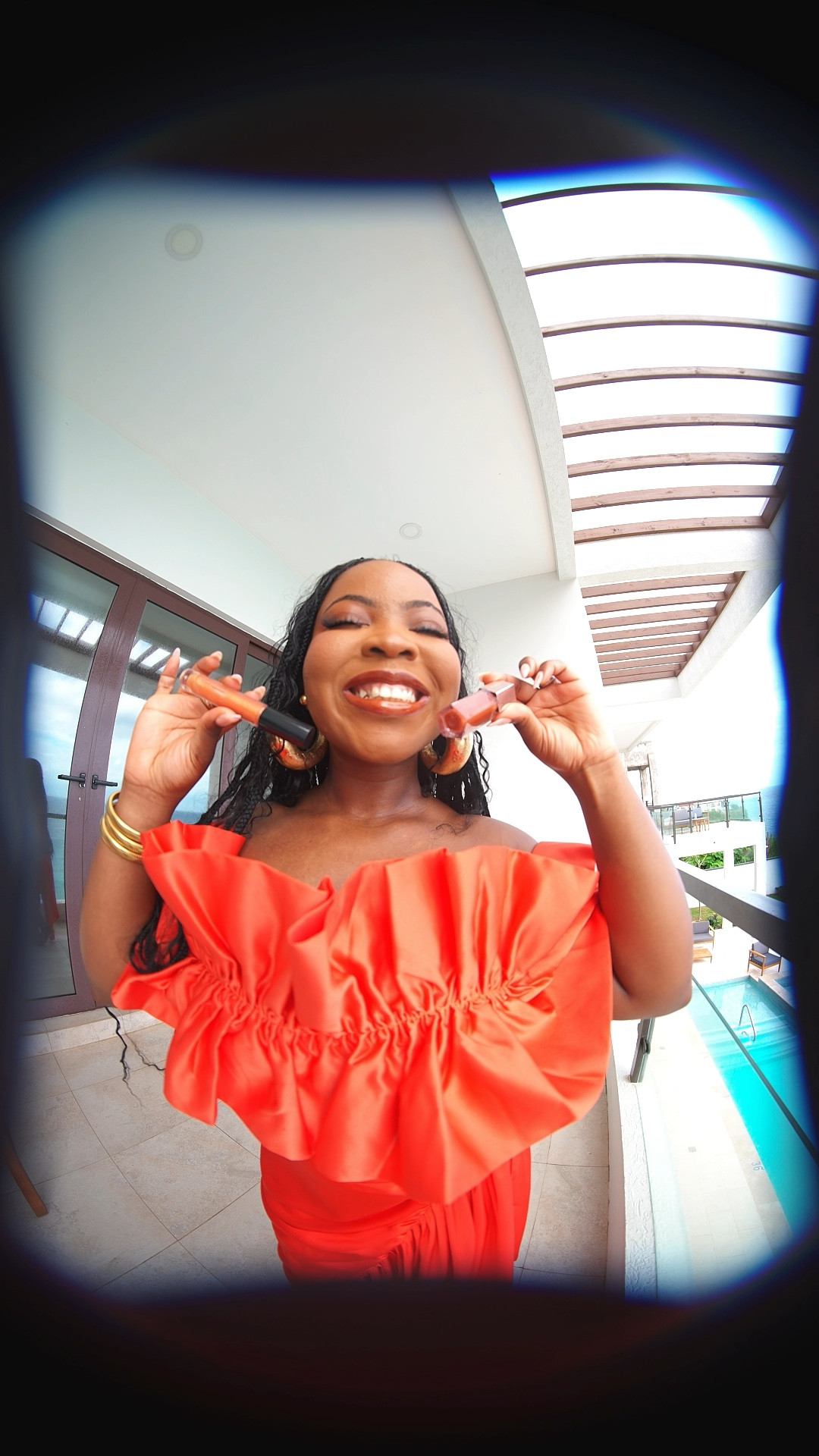 Get ready with me in Jamaica
It's black history month so of-course we are going up for black owned brands
I am wearing this gorgeous Jola set gifted from one of my favorite black owned fashion brands @bfyne which just launched thier new ethereal bloom collection!
There's just something about orange that's just everything
on melanin 👏🏾

Earrings @shopkhoi (black owned)
Bag @nathanielnoir (black owned)
Lips- @fentybeauty (black owned)@patmcgrathreal-(black owned)
Bracelets @amazonfashion
Ring & shoes- @zara