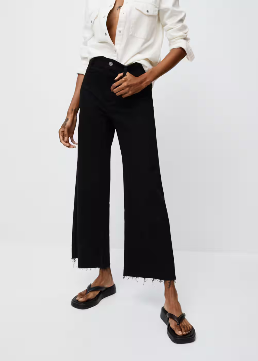 Culotte-Jeans mit hohem Bund | MANGO (DE)