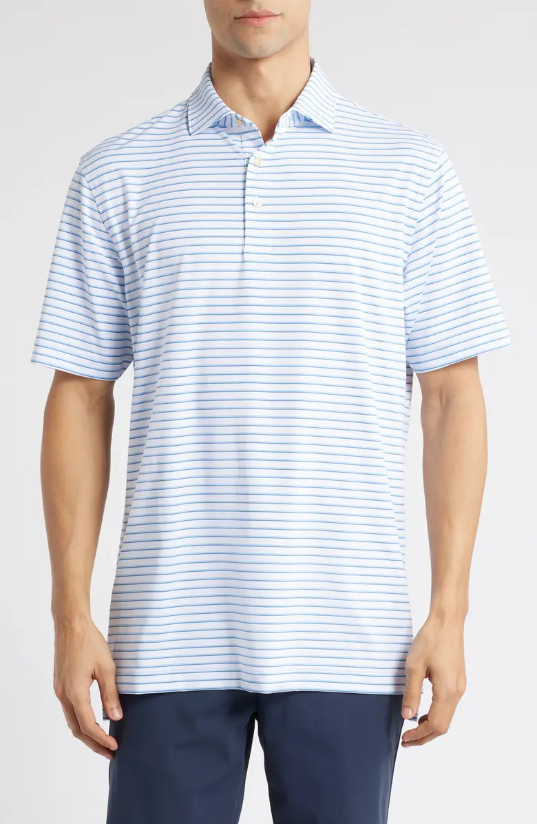 Peter Millar Dunnes Stripe Performance Jersey Polo | Nordstromrack | Nordstrom Rack