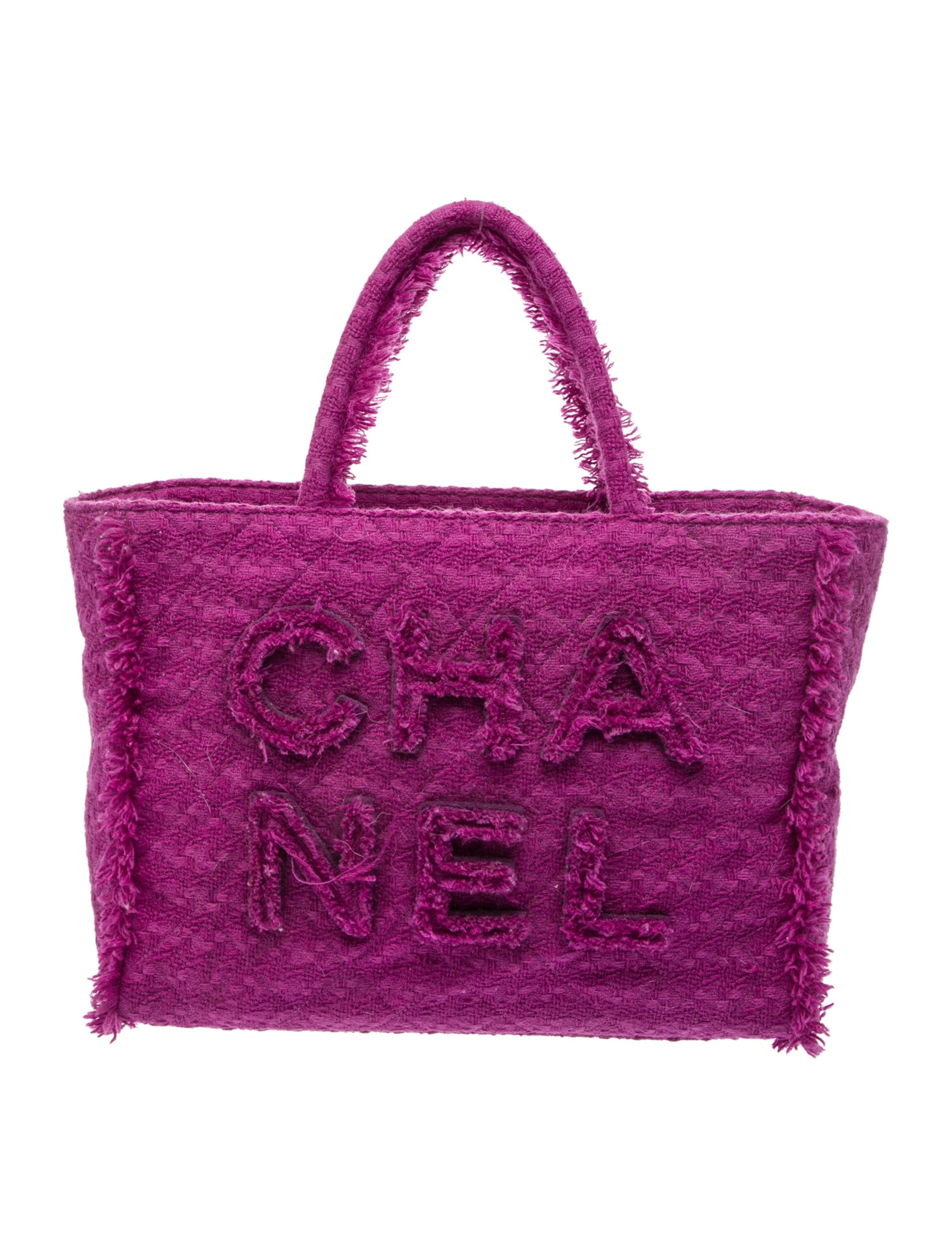Giant Logo Tweed Shopping Bag | The RealReal
