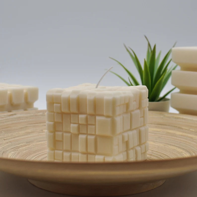 Decorative Cube Candle | Etsy | Etsy (US)