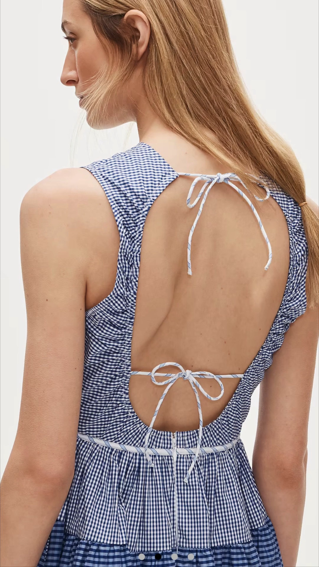 Blue gingham dress!