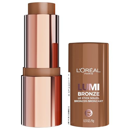 L'Oreal Paris Lumi Bronze Le Stick Soleil Bronzer Stick, Cream-To-Powder Bronzer For A Sunkissed Face Makeup Glow, 120 Copper Bronzette | Amazon (US)