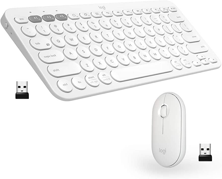 Logitech K380 + M350 Wireless Keyboard and Mouse Combo - Slim Portable Design, Quiet clicks, Long... | Amazon (US)