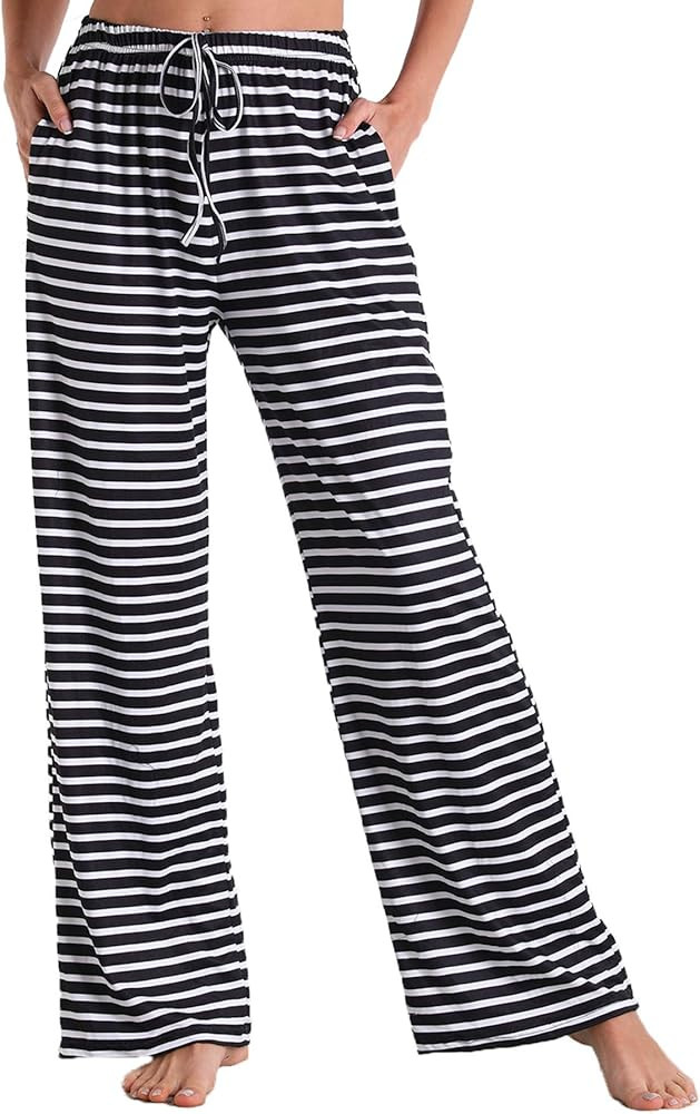 X-Image Women Comfy Casual Pajama Pants with Pockets & Drawstring | Amazon (US)