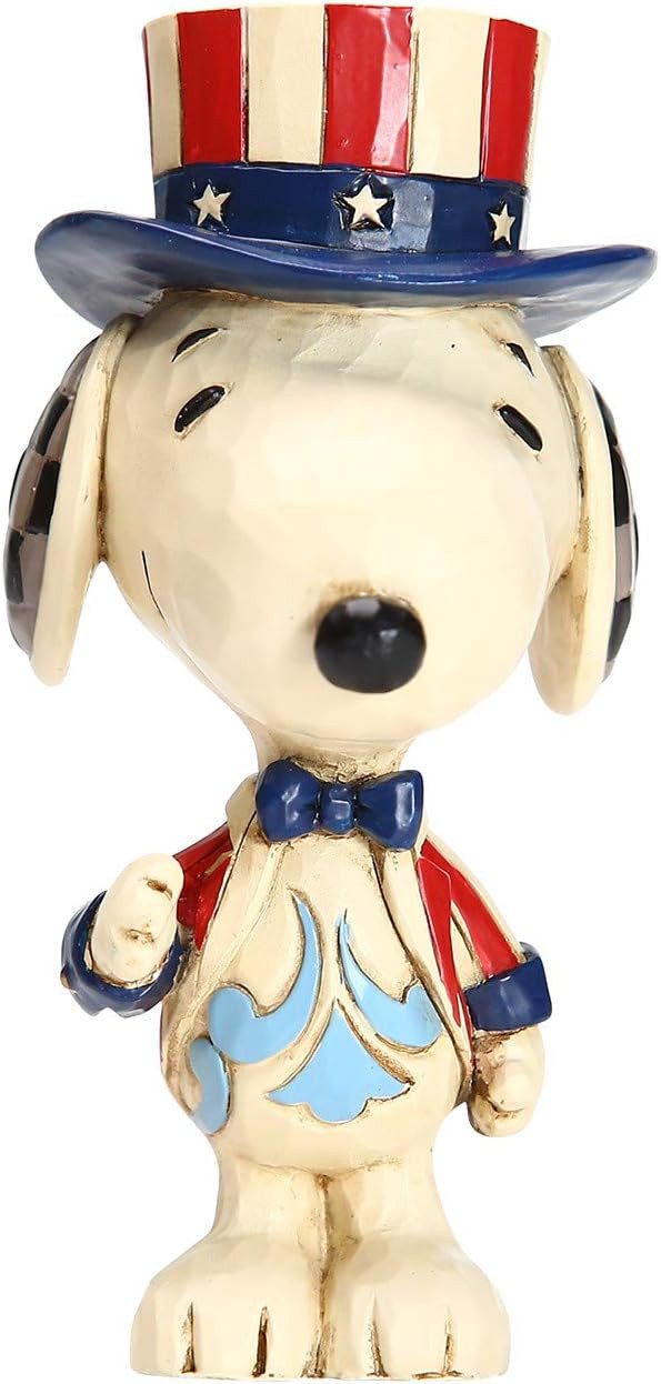 Enesco Peanuts by Jim Shore Snoopy Patriotic Miniature Figurine, 1.5 Inch, Multicolor | Amazon (US)